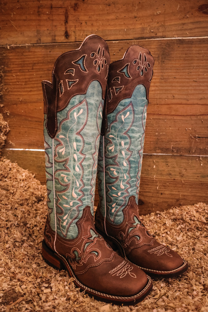 Women's buckaroo cowboy on sale boots